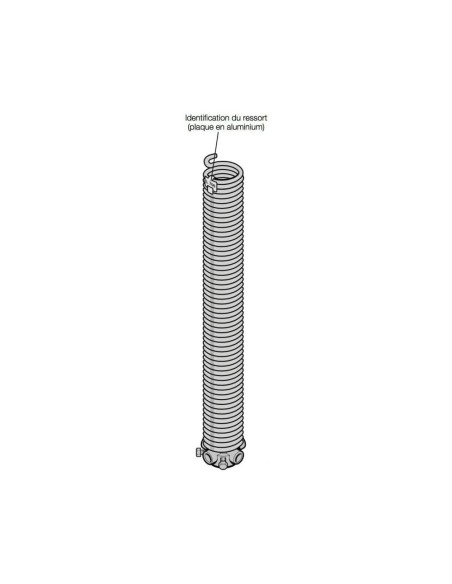 3051905 RESSORT DE TORSION GAUCHE HORMANN AVEC CONE DE REGLAGE