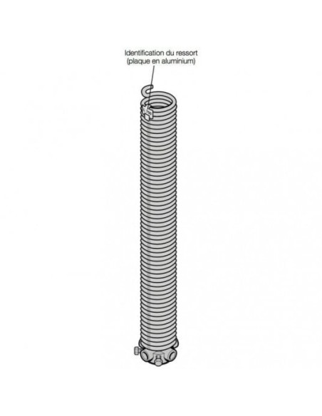 3051933 RESSORT DE TORSION GAUCHE HORMANN AVEC CONE DE REGLAGE