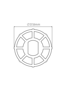 Bague 38 mm pour moteur tubulaire, diamètre 35 mm