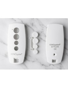 Boitier blanc pour télécommande STYLO4 KING GATES