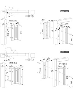 VENTOUSE APPLIQUE LOCINOX AVEC POIGNEES 300 KG 2