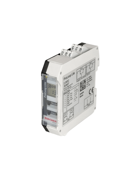 AMPLIFICATEUR BIRCHER POUR 2 BOUCLES 230V AC SUR RAILDIN