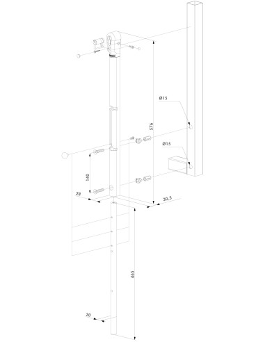 VERROU DE SOL VERROUILLABLE LOCINOX- EN ARGENT