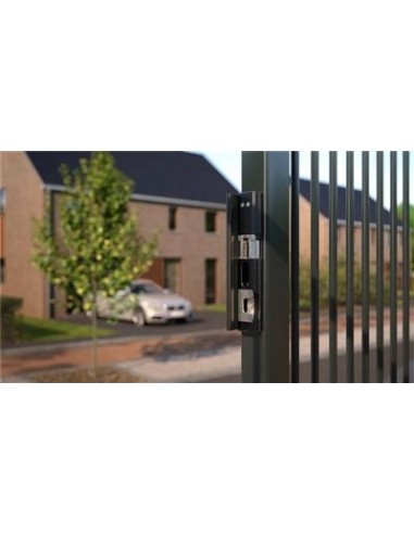 GACHE ELECTRIQUE EN APPLIQUE - RAL 9005-FONCTIONNEMENT A RUPTURE