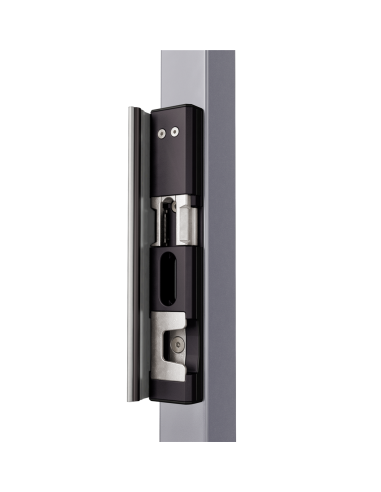 GACHE ELECTRIQUE EN APPLIQUE - RAL 9005-FONCTIONNEMENT A RUPTURE