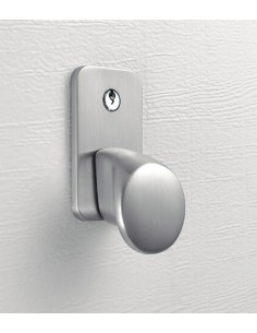 POIGNEE DE PORTE AVEC SERRURE LPU42 EN ACIER BROSSE