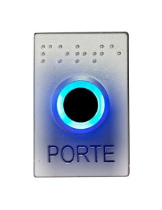 BOUTON POUSSOIR SANS CONTACT UB-ONE-FINITION CHROME MAT INTRATONE