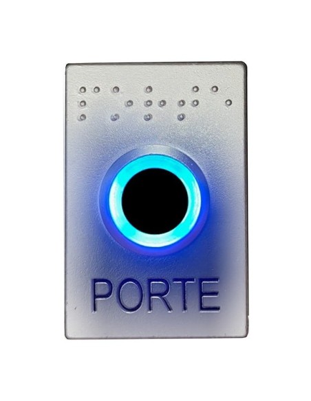 BOUTON POUSSOIR SANS CONTACT UB-ONE-FINITION CHROME MAT INTRATONE