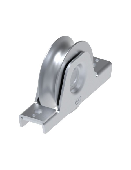 72875- ROUE GORGE DEMI RONDE DIAM 75 MM AVEC SUPPORT INTÉRIEUR FAC