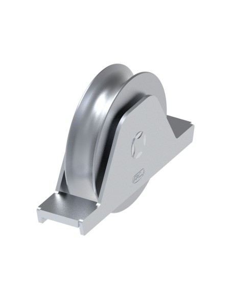 723100/20- ROUE GORGE DEMI RONDE DIAM  100 MM AVEC SUPPORT INTÉRIEUR FAC