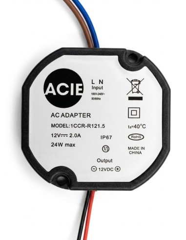 ALIMENTATION RONDE 12V 2A