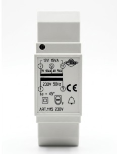 TRANSFO. 220/ 4-8-12 RAIL DIN