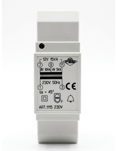 TRANSFO. 220/ 4-8-12 RAIL DIN