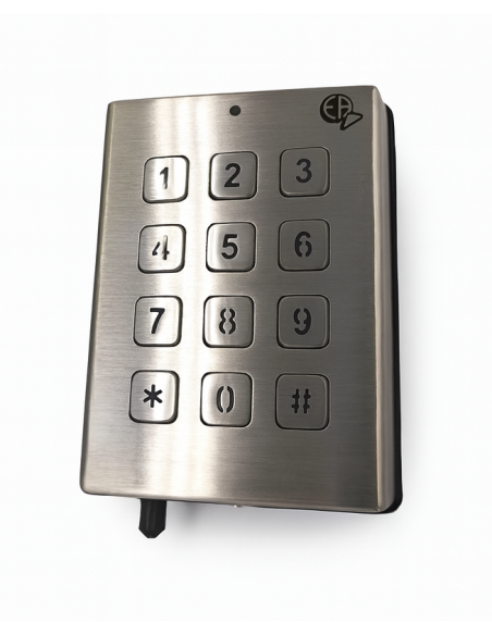 CLAVIER A CODE INOX RADIO EUROPE AUTOMATISMES SLIM 27 MM