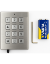 CLAVIER A CODE INOX RADIO EUROPE AUTOMATISMES SLIM 27 MM