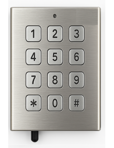 CLAVIER A CODE INOX RADIO EUROPE AUTOMATISMES SLIM 27 MM 2