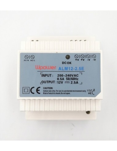 ALIMENTATION 12 V - 2,5 A - RAIL DIN
