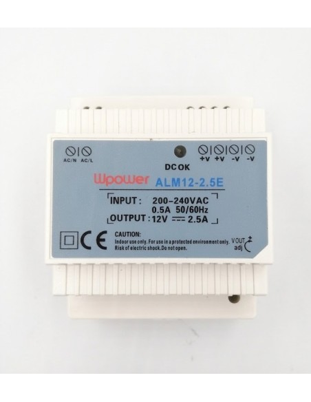 ALIMENTATION 12 V - 2,5 A - RAIL DIN