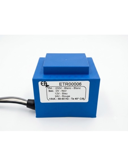 TRANSFO. 15 VA CONNECT. DOUBLE