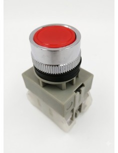 BOUTON POUSSOIR ROUGE NO/NF