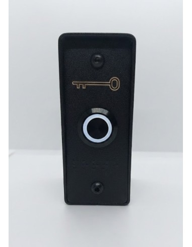 BOUTON POUSSOIR + BOITIER INOX NOIR