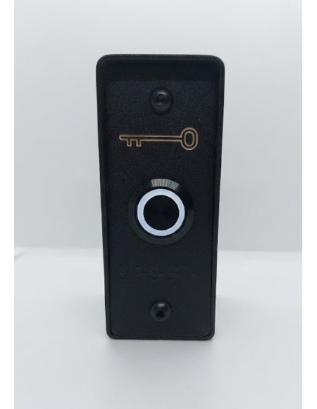 BOUTON POUSSOIR + BOITIER INOX NOIR