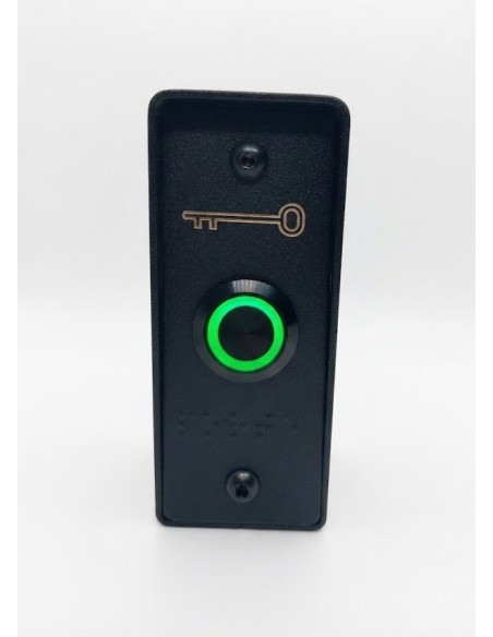BOUTON POUSSOIR + BOITIER INOX NOIR