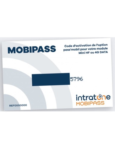 CLÉ D'ACTIVATION MOBIPASS POUR BLOC DATA MINI HF