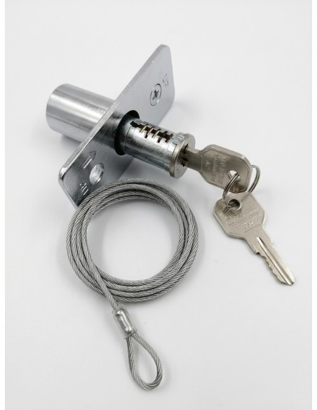 DEVERROUILLAGE EXTERIEUR POUR PORTE DE GARAGE CABLE  90 CM
