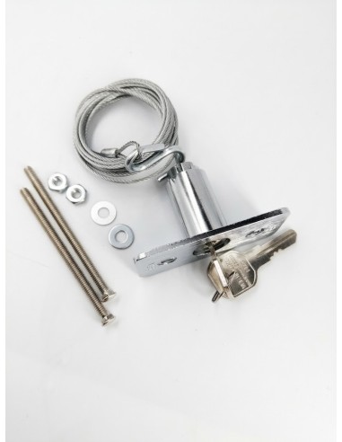 DEVERROUILLAGE EXTERIEUR POUR PORTE DE GARAGE CABLE  90 CM