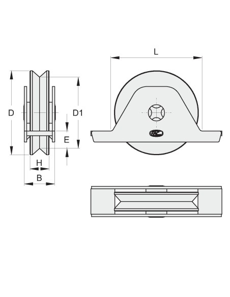 72175 / ROUE 72175 PORTEE 180 KG