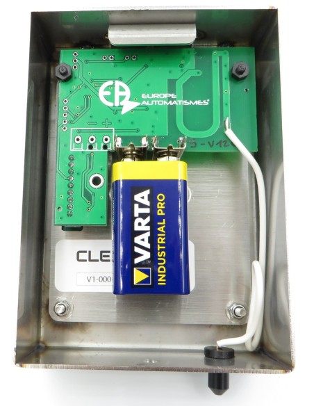 CLAVIER A CODE INOX RADIO EUROPE AUTOMATISMES SLIM 27 MM