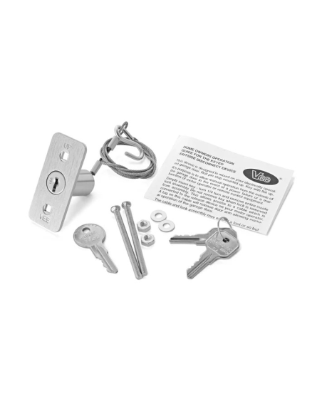 D25 / DEVEROUILLAGE EXTERIEUR POUR PORTE DE GARAGE CABLE 150 CM