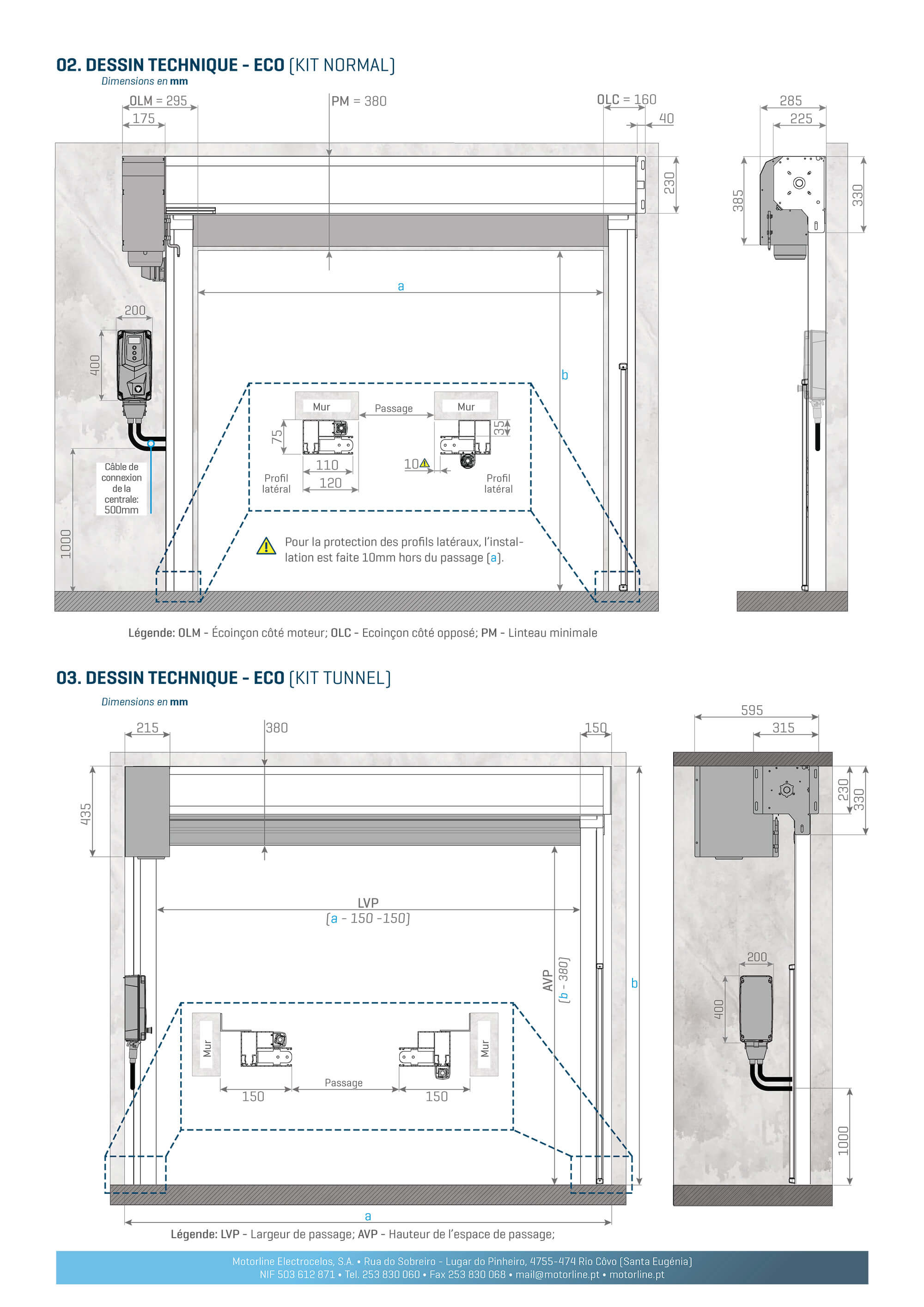 dessin technique motorline Eco